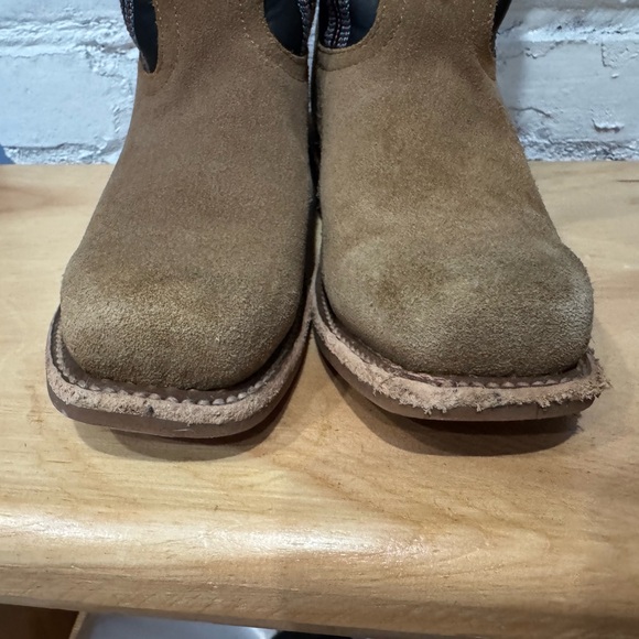 Horse Power Boots Boys Horse Power Kids Sawdust Roughout Cutter Toe‎ Size 1 Tan - Picture 5 of 8